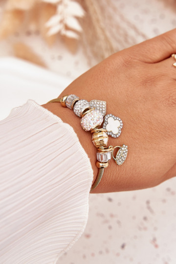 Aproce z Zawieszkami Charms Zelta krāsas