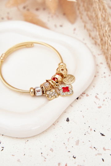 Aproce z Zawieszkami Charms Zelta krāsas 2