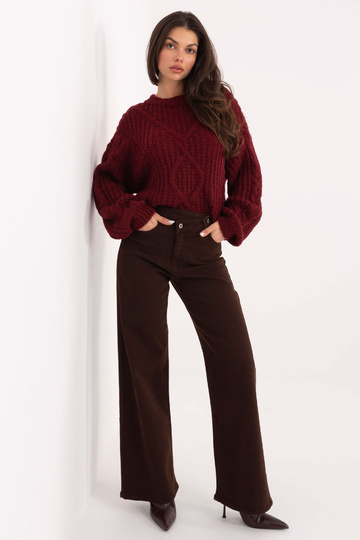 Tumši brūnas džinsu bikses