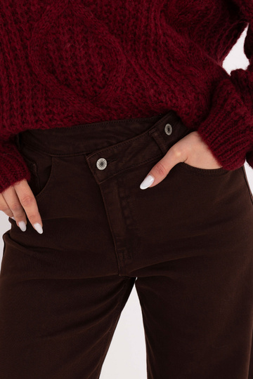 Tumši brūnas džinsu bikses 2