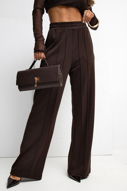 Tumši brūnas sporta bikses