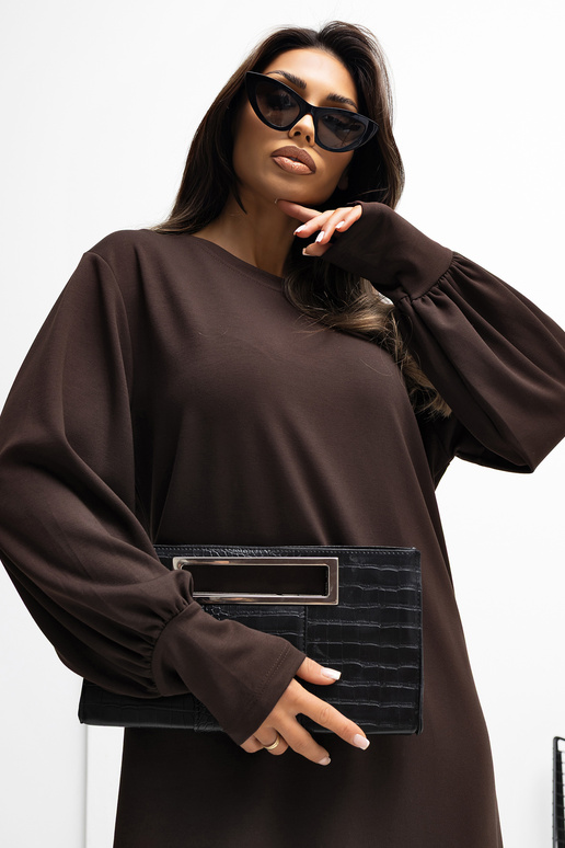 Tumši brūna kleita