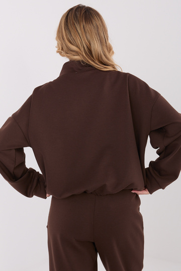 Tumši brūns džemperis ar...