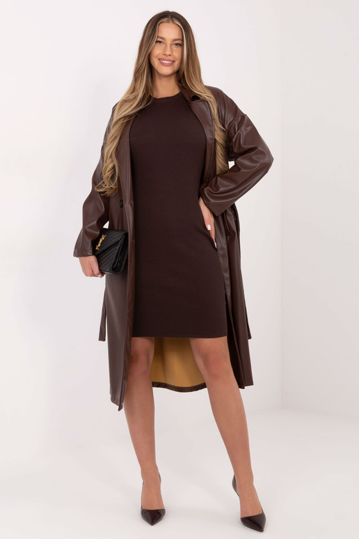 Tumši brūna kleita