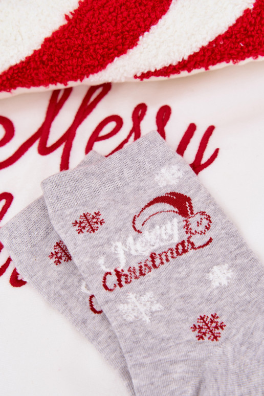 Zeķes  Christmas   Pelēkas krāsas