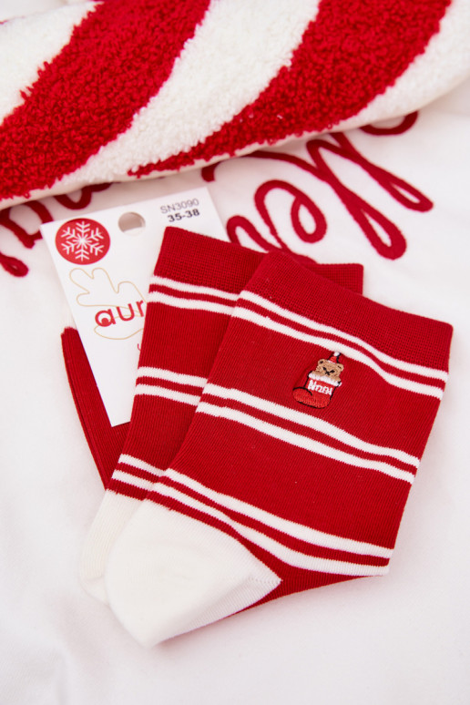 Zeķes  Christmas  I  sarkanas krāsas