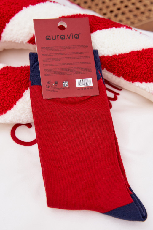 Skarpety  Christmas Santa ClausOkularach -tumši zilas krāsas