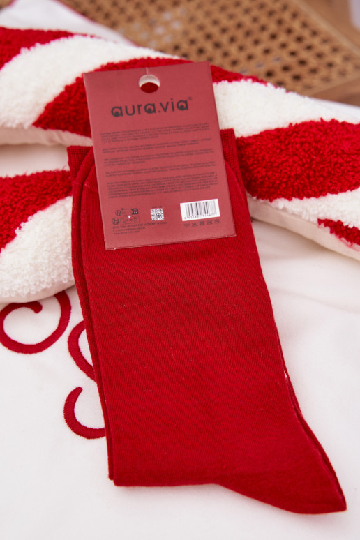Skarpety  Christmas  Merry Christmas sarkanas krāsas
