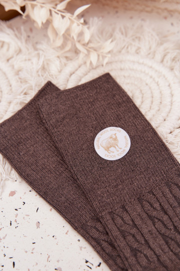 Długie Wełniane Zeķes  pelēkas krāsas