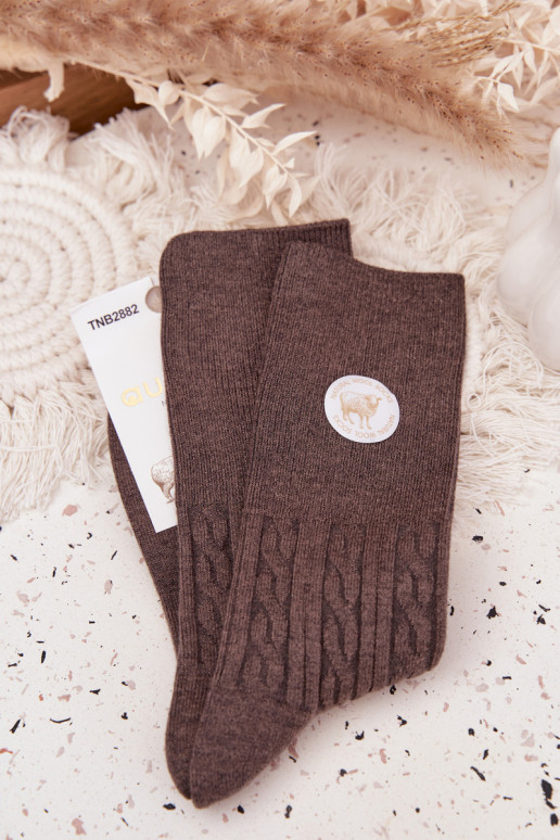 Długie Wełniane Zeķes  pelēkas krāsas