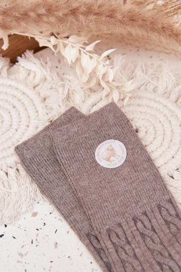 Długie Wełniane Zeķes  Pelēkas krāsas