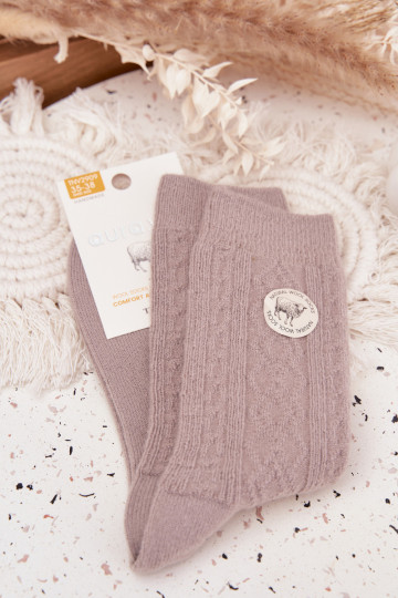 Zeķes  Wełniane Pelēkas krāsas 2