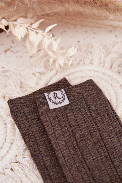 Kokvilnas zeķes ar svītrām  pelēkas krāsas