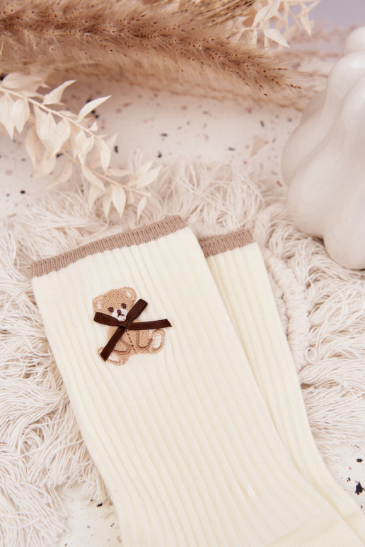 Kokvilnas zeķes ar svītrām  