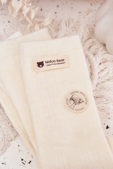 silti Wełniane Zeķes  Z Naszywką 