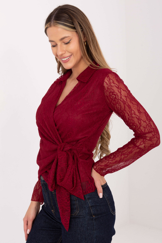 Blūze bordo krāsā