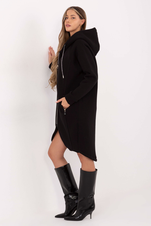 Zils džemperis ar rāvējslēdzēju