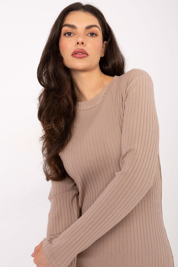 Tumši smilšu krāsas kleita 2