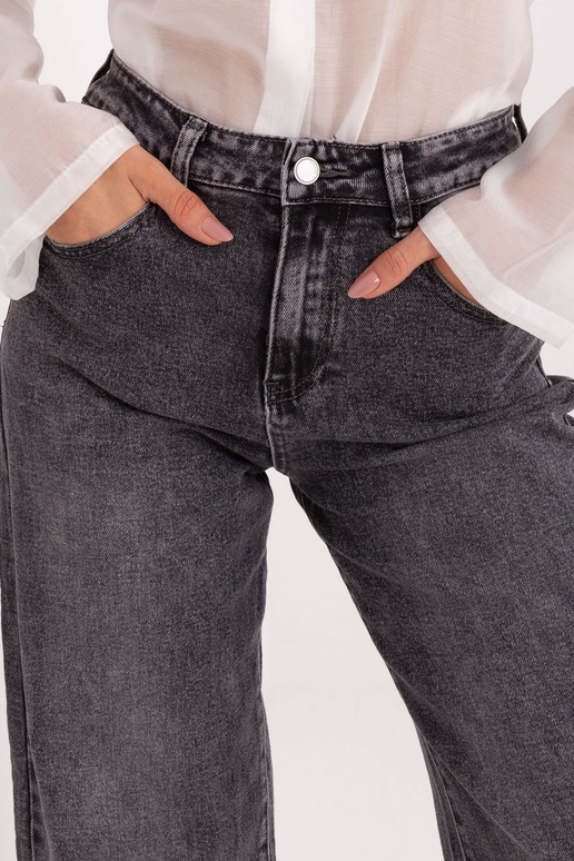 Tumši pelēkas džinsa bikses