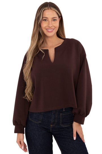 Tumši brūna blūze 2