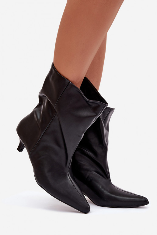  Sieviešu puszābaki  Z Luźną Cholewką Melns Jessalia