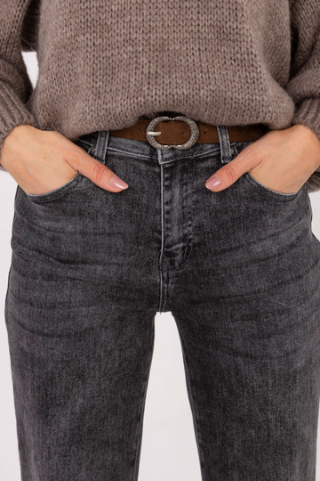 Tumši pelēkas džinsa bikses