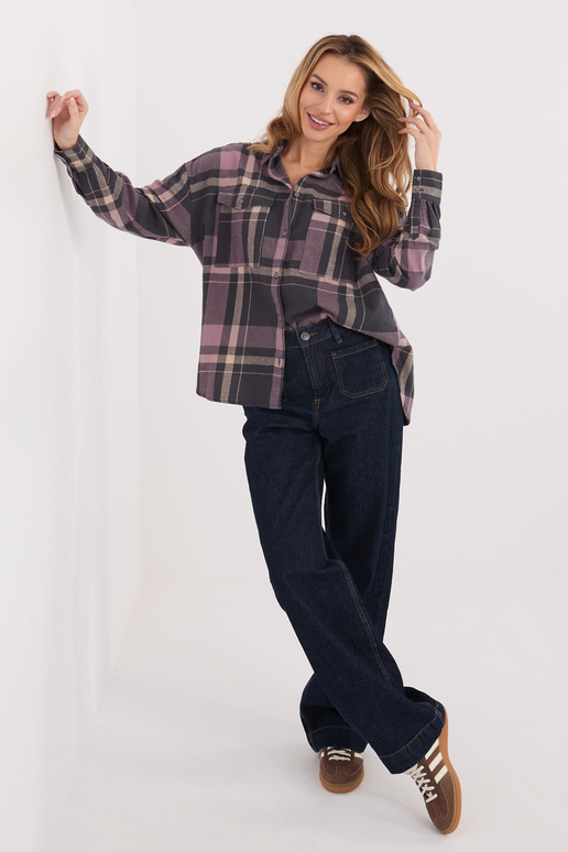 Krekls pelēki rozā krāsā