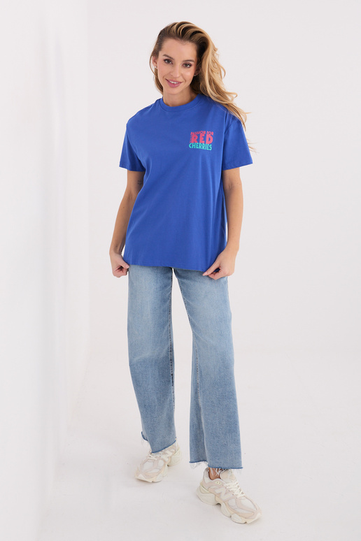 Tumši zils T-krekls