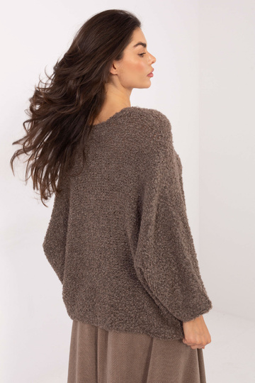 Tumši smilškrāsas džemperis 2