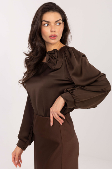 Blūze tumši brūna