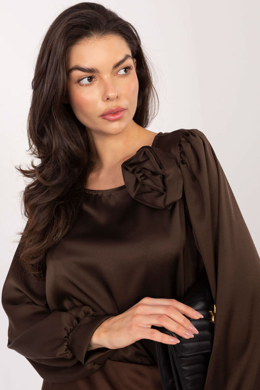 Blūze tumši brūna