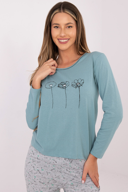 Divslāņu zaļa pidžama