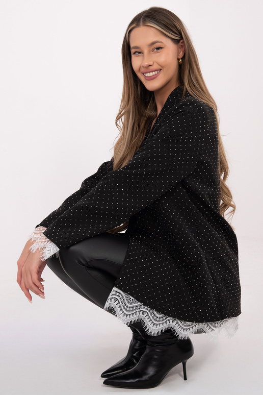 Vīriešu IT žakete melni sudraba krāsā