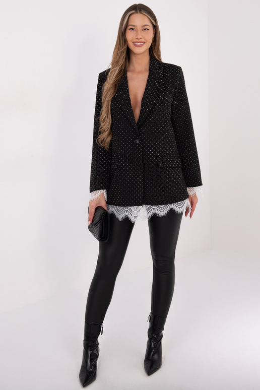 Vīriešu IT žakete melni sudraba krāsā