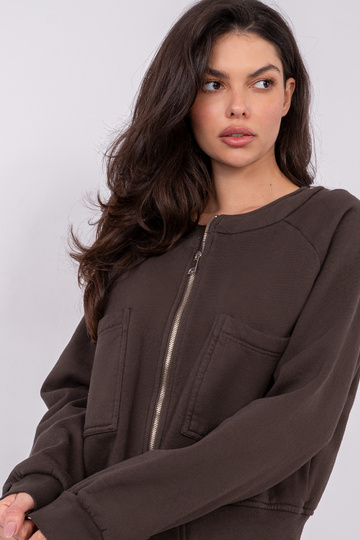 Tumši brūna blūze