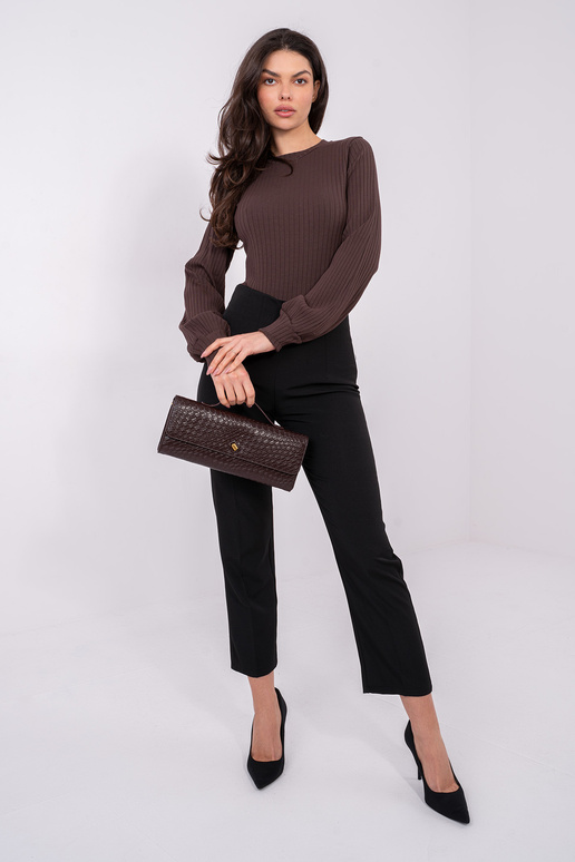 Tumši brūna blūze