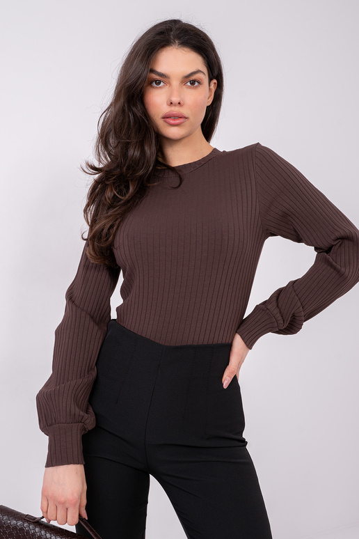 Tumši brūna blūze