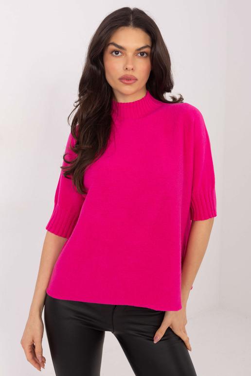 Fuksijas krāsas džemperis