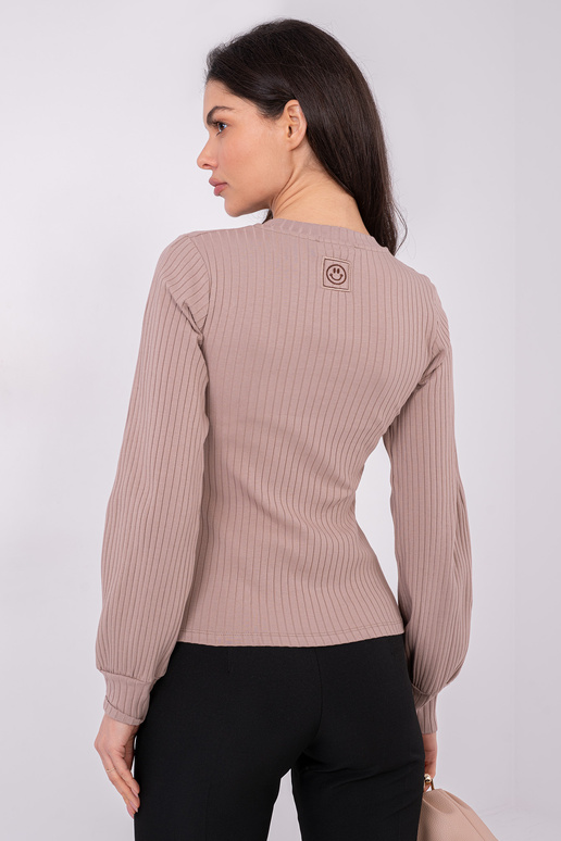 Tumši smilškrāsas blūze