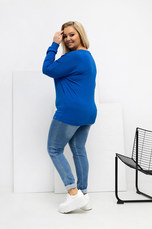 Blūze kobalta krāsā