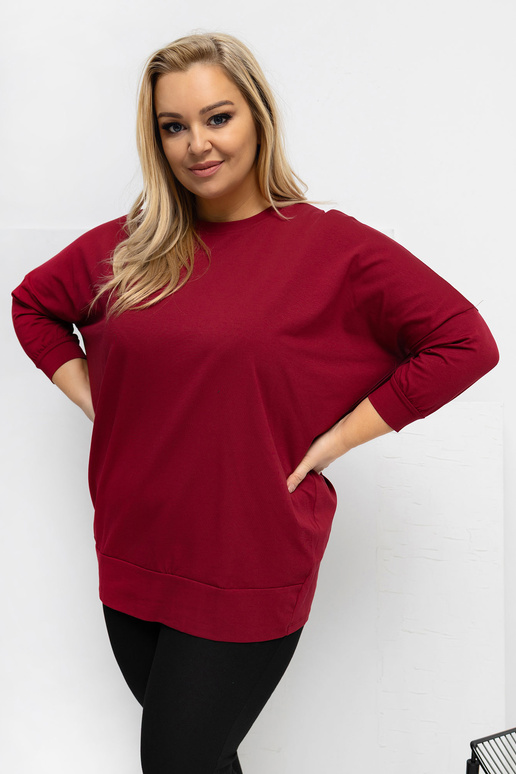 Blūze bordo krāsā