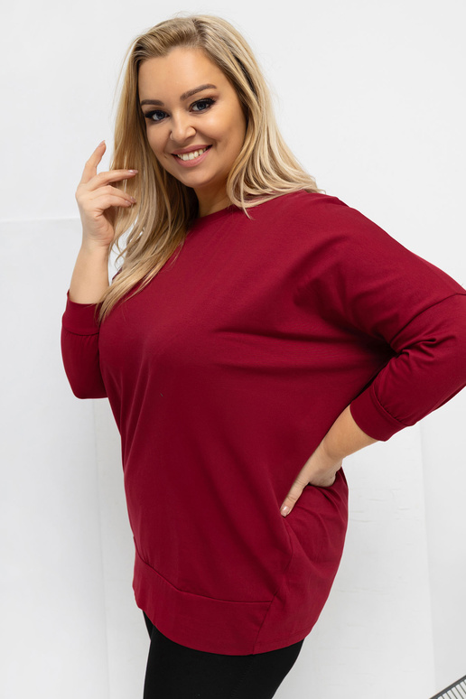 Blūze bordo krāsā