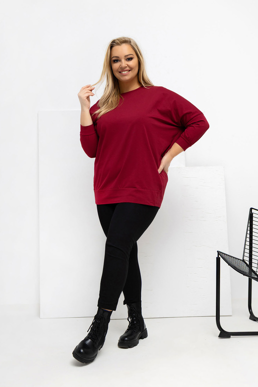 Blūze bordo krāsā