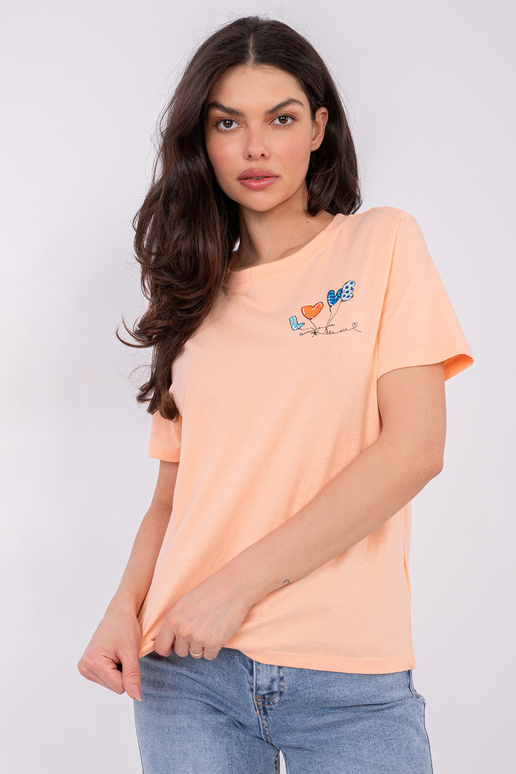 Krekls persiku krāsā