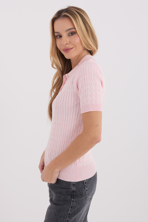 Gaiši rozā džemperis