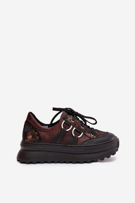    modeļa apavi  ar platformu  06562-25 Czekoladowe