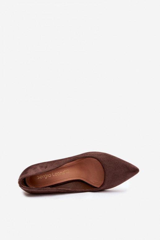 Kurpes ar papēdi Sergio Leone PB216 Czekoladowe