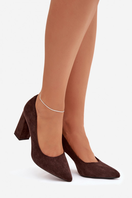 Kurpes ar papēdi Sergio Leone PB216 Czekoladowe