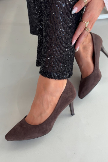 augstpapēžu kurpes owe Sergio Leone 1336 Czekoladowe