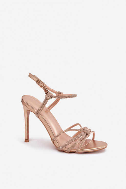 Sieviešu basenes ar papēdi Ar svītrām  Szampańskie Tanelle